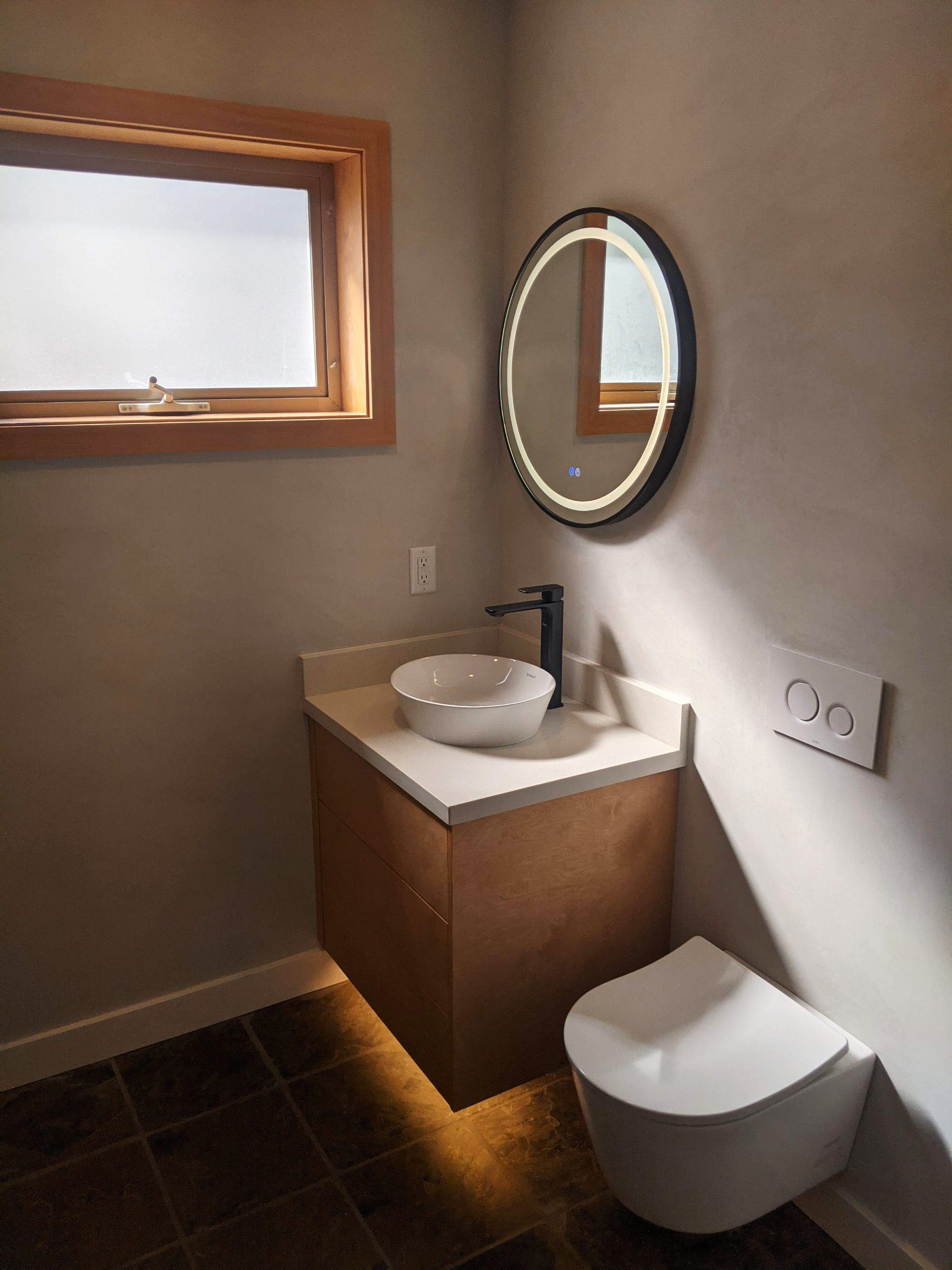 Emerald laundry room renovation in Whistler