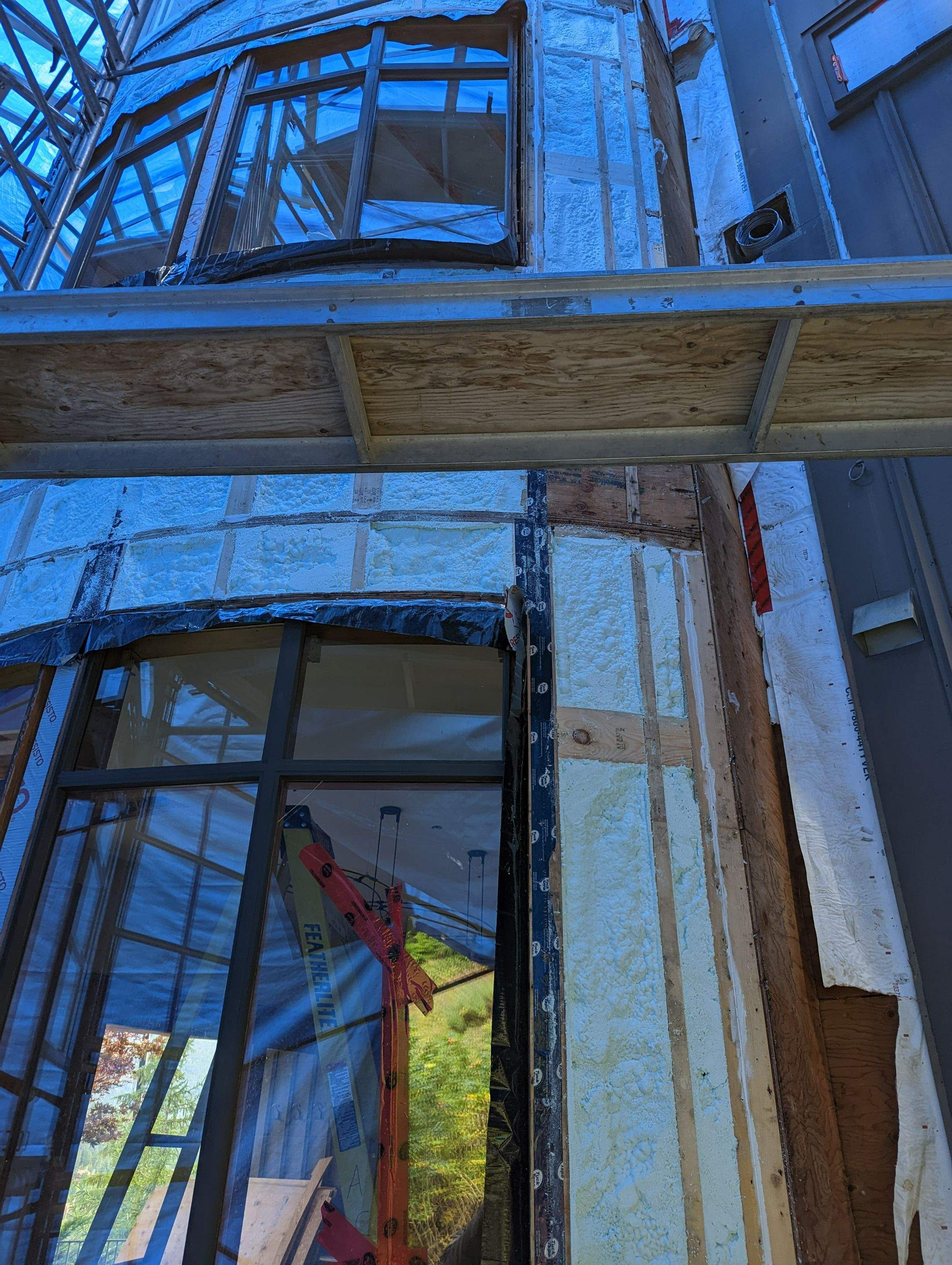 Insulation installed