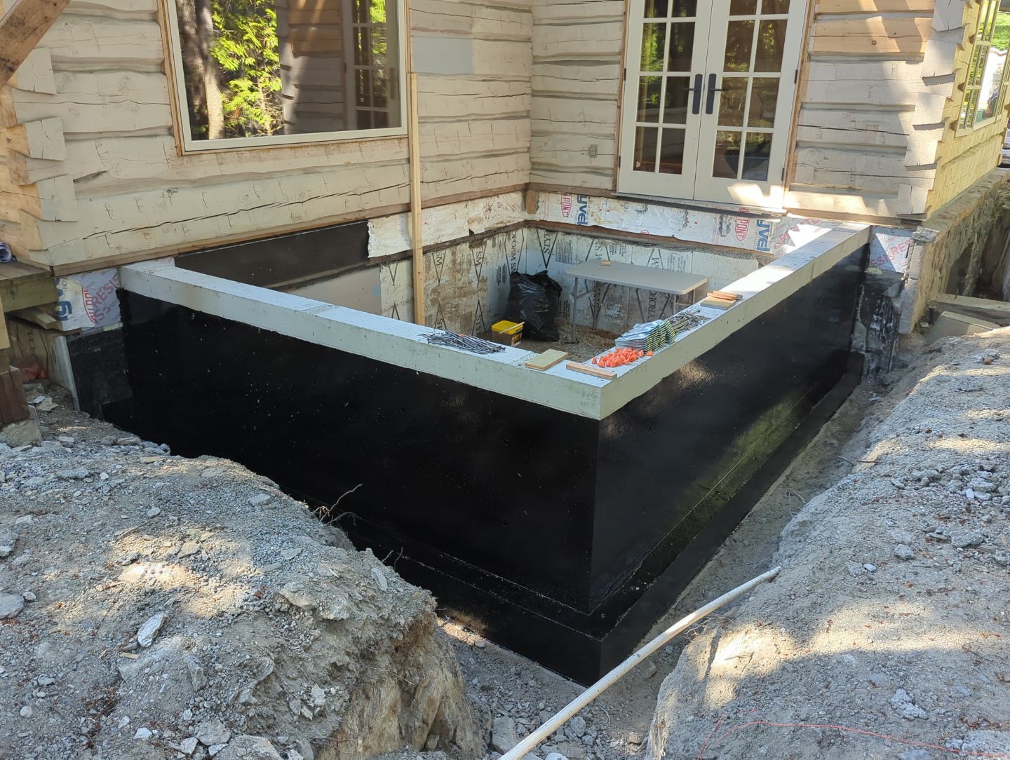 Foundation work for home addition