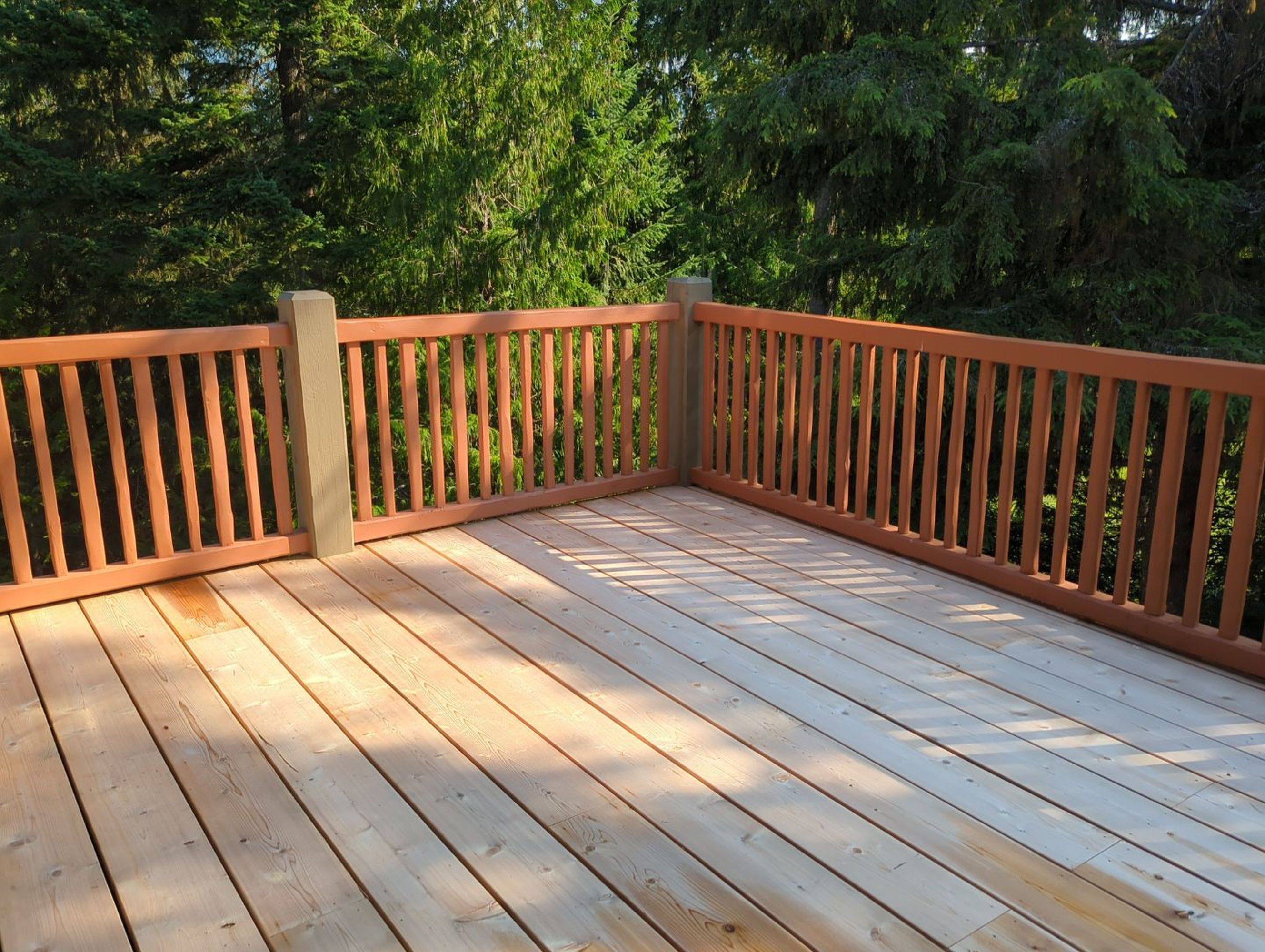 Completed deck