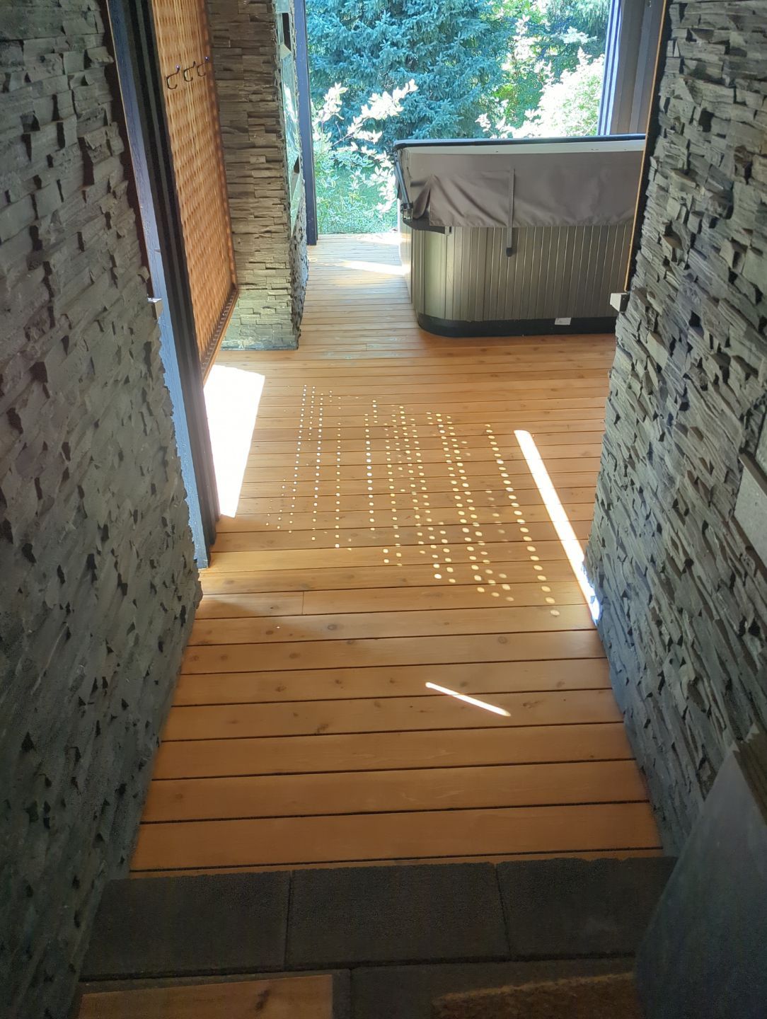 Completed lower deck