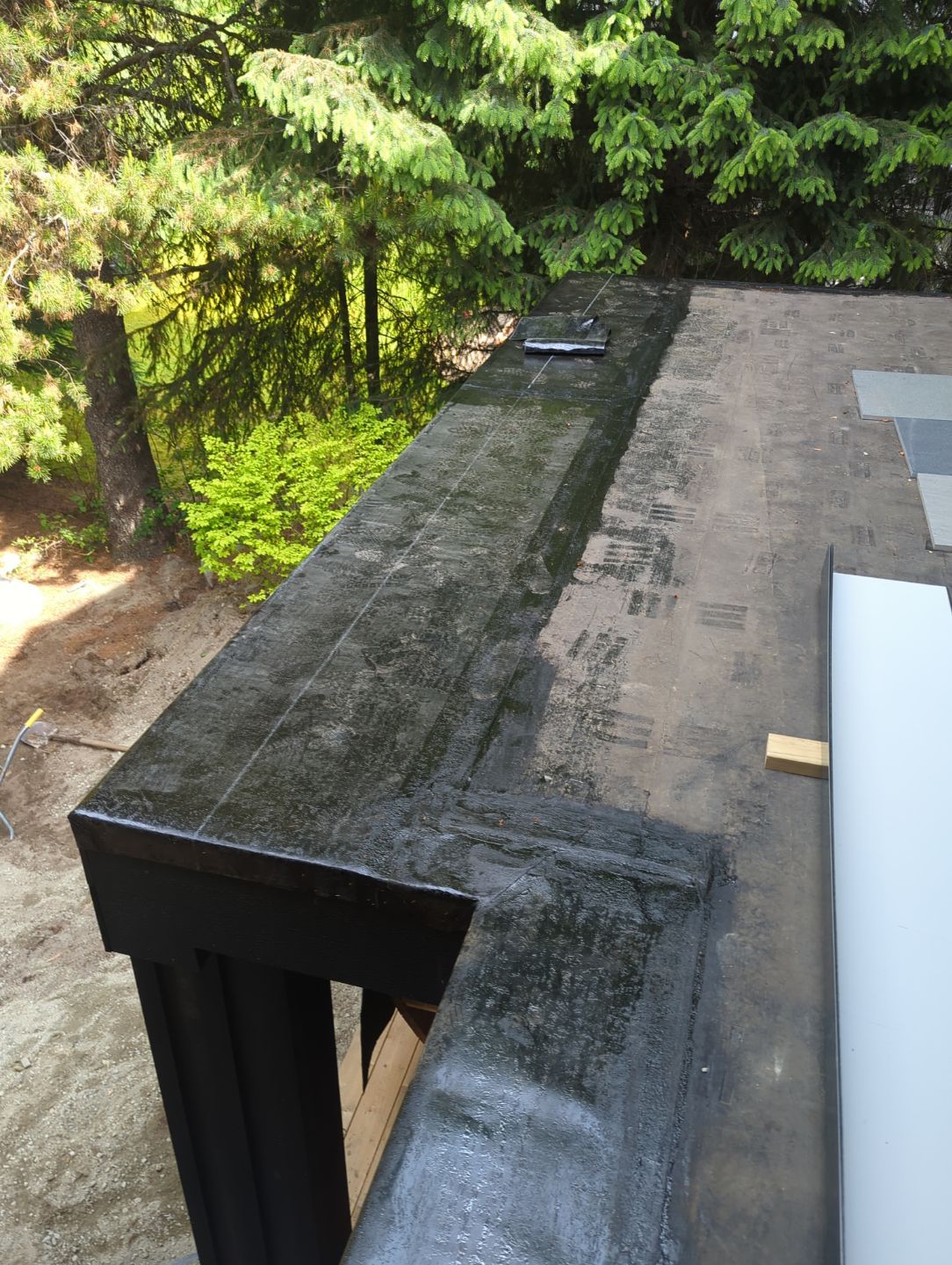 SBS torch-on membrane applied